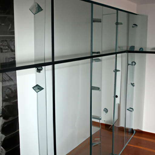 תמונה של התקנת קיר זכוכית מוגמרת בבית או במשרד